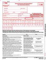 1096 Tax Forms: Printable For QuickBooks & IRS Submittal
