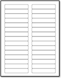 2/3 in. x 3 7/16 in. File Folder Labels